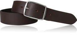 Hochwertiger Herrengürtel 4 cm mit massiver Edelstahl Gürtelschnalle, Büffelleder
