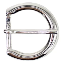 Klassische Gürtelschnalle silber, moderne Dornschnalle, Gürtelschließe 2,5 cm