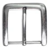 Klassische Gürtelschnalle silber, Dornschnalle, Gürtelschließe 4 cm