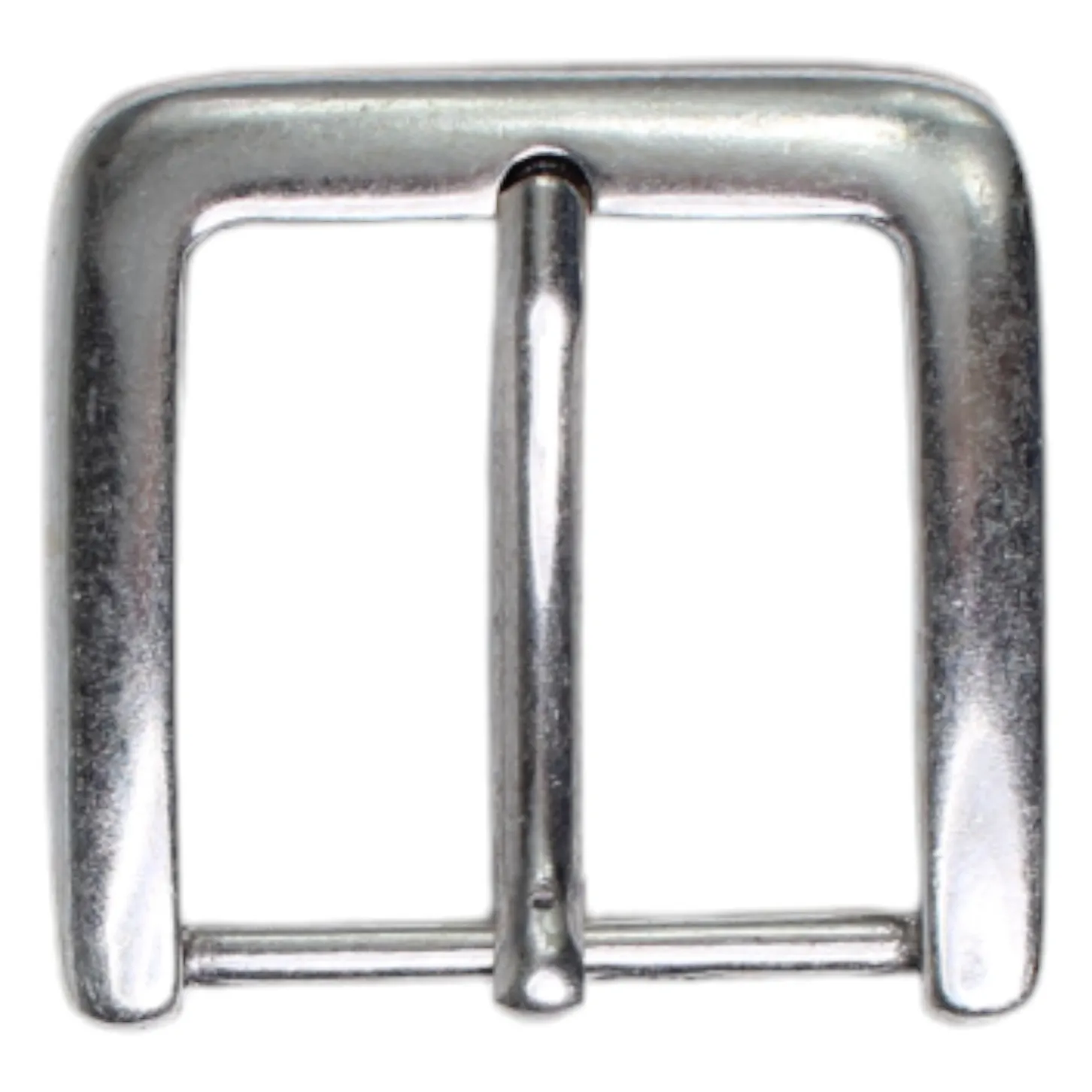 Klassische Gürtelschnalle silber, Dornschnalle, Gürtelschließe 4 cm