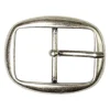 Klassische Gürtelschnalle silber, Dornschnalle, Gürtelschließe 4 cm