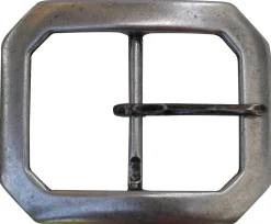Klassische Gürtelschnalle silber, Dornschnalle, Gürtelschließe silber 4,5 cm