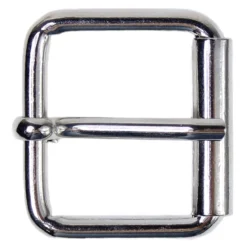 Klassische Gürtelschnalle silber, Rollschnalle, 4 cm, unisex