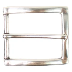 Klassische Gürtelschnalle in silber, Dornschnalle 3,5 cm, Anzugschnalle
