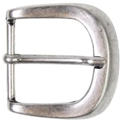 Klassische Gürtelschnalle in altsilber, Dornschnalle 3,5 cm