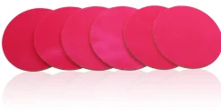 Leder Glasuntersetzer, abwaschbar, 6er-set, viele Farben
