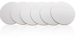 Leder Glasuntersetzer, abwaschbar, 6er-set, viele Farben