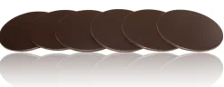 Leder Glasuntersetzer, abwaschbar, 6er-set, viele Farben