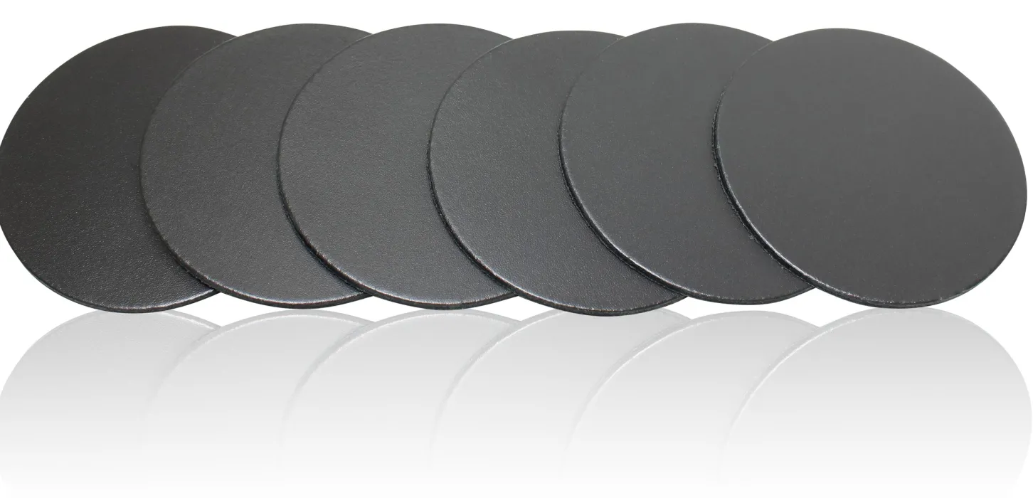 Leder Glasuntersetzer, abwaschbar, 6er-set, viele Farben