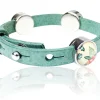 Lederarmband mit Cabochons und passenden Zierteilen