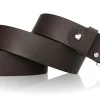 LENNART klassischer Herrengürtel mit silberner Dornschnalle Büffelleder ca. 4 cm
