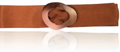 MARILYN breiter Taillengürtel 8 cm, Kunstleder, super weich, große Gürtelschnalle