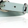 MIA: schmaler Damen Ledergürtel 2 cm, silbern glänzende Gürtelschnalle und Schlaufe, echt Leder