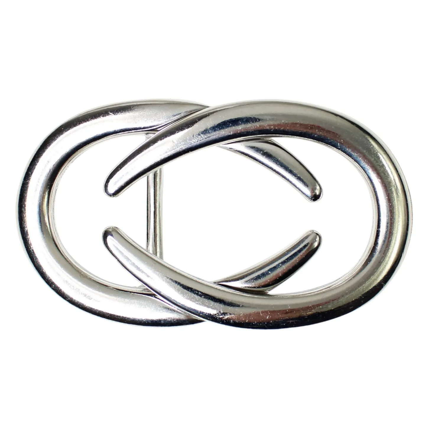 Modische Gürtelschnalle silber, 3 cm, Damen