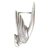 Motivschnalle, weiblicher Ikarus, silber, Damen, 4 cm