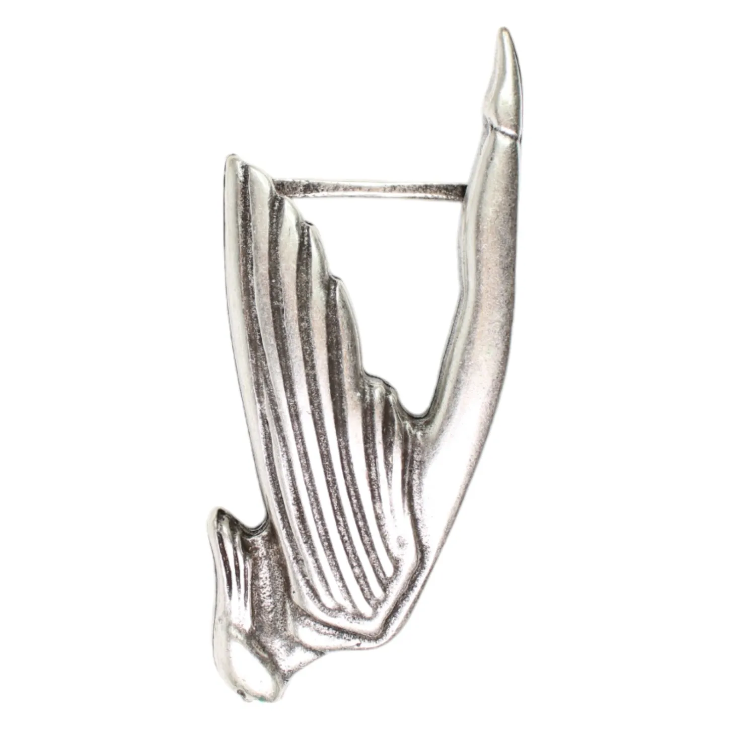 Motivschnalle, weiblicher Ikarus, silber, Damen, 4 cm