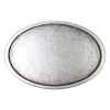 Ovale Gürtelschnalle 4 cm für Damen altsilber