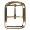 Schlichte Dornschnalle in Altmessingoptik, Damen und Herren, 4cm