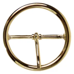 Schlichte runde Gürtelschnalle gold, Dornschnalle Damen, 4 cm