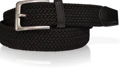SIDNEY: 3,5 cm elastischer Stoffgürtel, dehnbarer Gürtel für Damen und Herren, Übergrößen XXL Gürtel