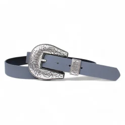 SILVERSMITH Ledergürtel für Damen, Western Gürtel, silber, 3 cm