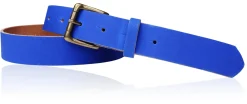 Sportiver Damen Ledergürtel 2,8 cm, Gürtelschnalle messingfarbig, echt Leder