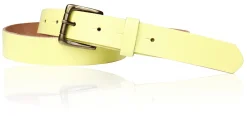 Sportiver Damen Ledergürtel 2,8 cm, Gürtelschnalle messingfarbig, echt Leder