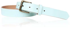 Sportiver Damen Ledergürtel 2,8 cm, Gürtelschnalle messingfarbig, echt Leder