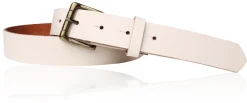 Sportiver Damen Ledergürtel 2,8 cm, Gürtelschnalle messingfarbig, echt Leder