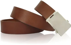 Stabiler Arbeitsgürtel 4 cm, heavy duty Ledergürtel, Stufenlos einstellbar, kürzbar, Büffelleder