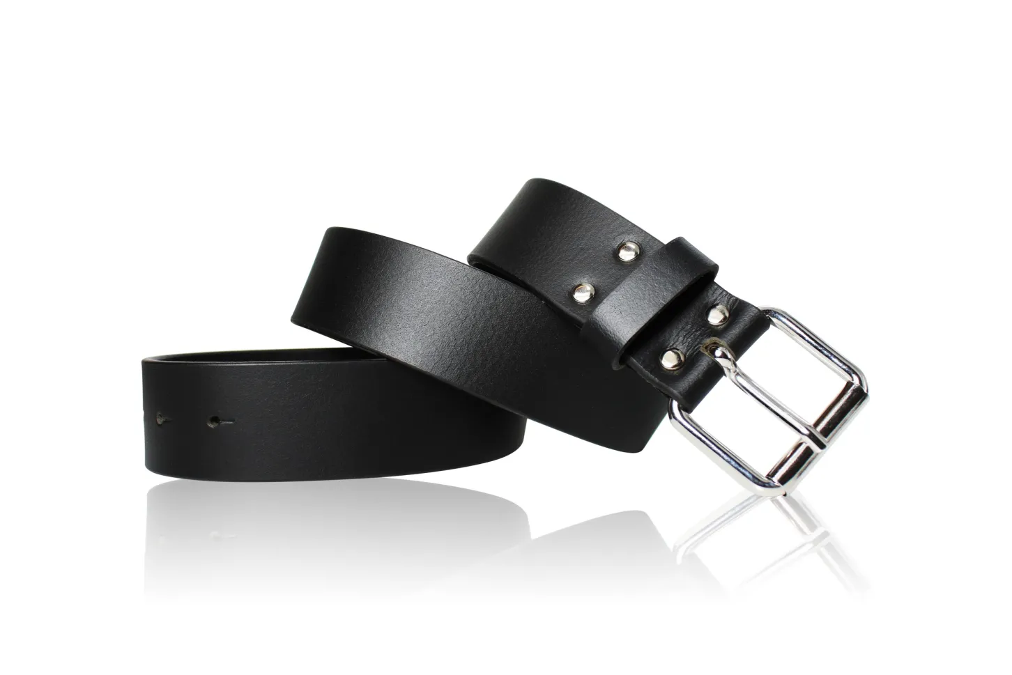 STAHL: every day belt 4 cm aus Büffelleder, Bruchlast 350 kg, Stahlschnalle