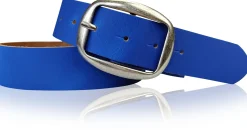 VARESE modischer Damen Ledergürtel, 4 cm, Altsilberschnalle viele Farben, echt Leder