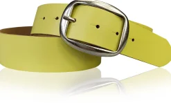 VARESE modischer Damen Ledergürtel, 4 cm, Altsilberschnalle viele Farben, echt Leder