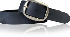 VARESE modischer Damen Ledergürtel, 4 cm, Altsilberschnalle viele Farben, echt Leder