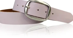 VARESE modischer Damen Ledergürtel, 4 cm, Altsilberschnalle viele Farben, echt Leder