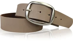 VARESE modischer Damen Ledergürtel, 4 cm, Altsilberschnalle viele Farben, echt Leder