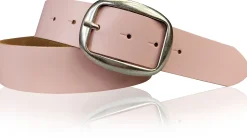 VARESE modischer Damen Ledergürtel, 4 cm, Altsilberschnalle viele Farben, echt Leder