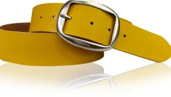 VARESE modischer Damen Ledergürtel, 4 cm, Altsilberschnalle viele Farben, echt Leder