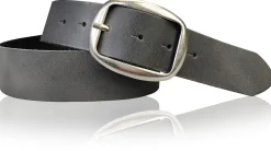 VARESE modischer Damen Ledergürtel, 4 cm, Altsilberschnalle viele Farben, echt Leder