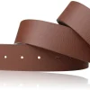 Wechselgürtel 4 cm, Druckknopfgürtel echt Büffellleder