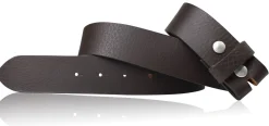 Wechselgürtel 3,5 cm, Druckknopfgürtel echt Büffellleder