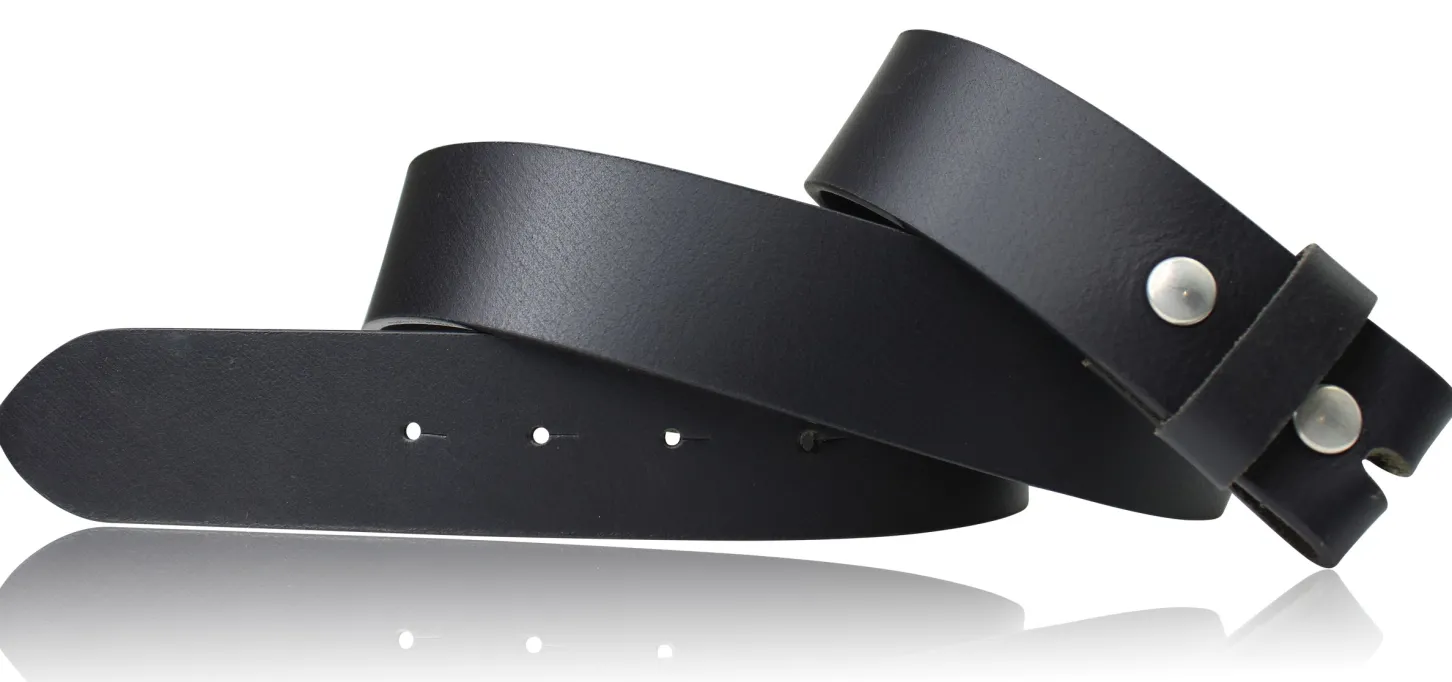 Wechselgürtel 4 cm, Druckknopfgürtel echt Büffellleder