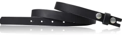 Wechselgürtel 2,5 cm, Gürtel ohne Gürtelschnalle, Gürtel mit Druckknopf