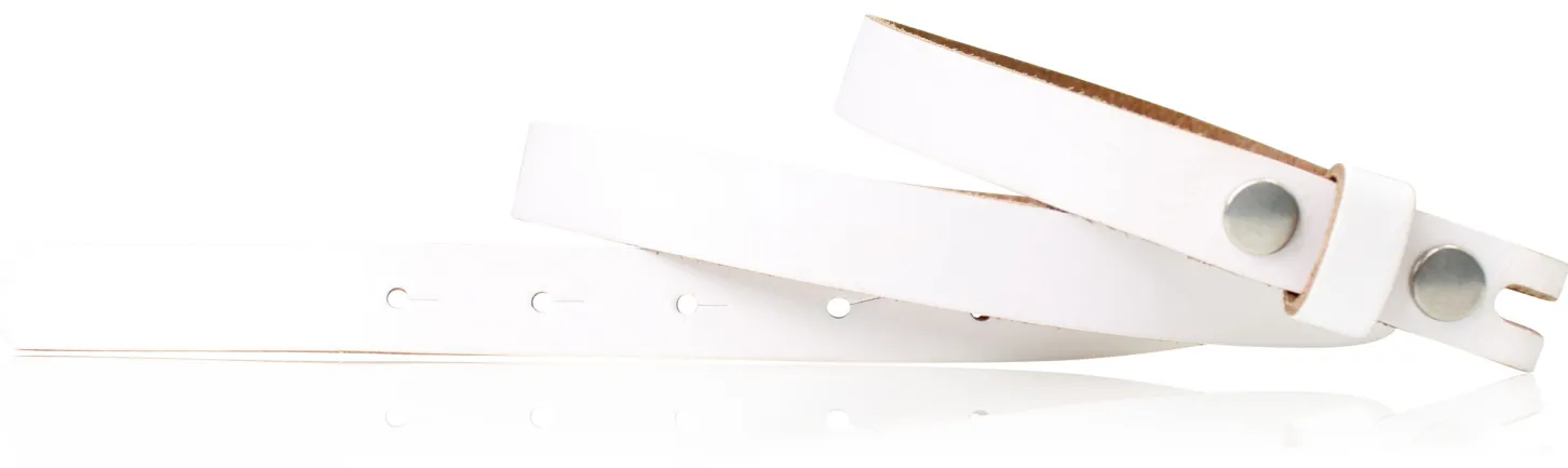 Wechselgürtel 2,5 cm, Gürtel ohne Gürtelschnalle, Gürtel mit Druckknopf