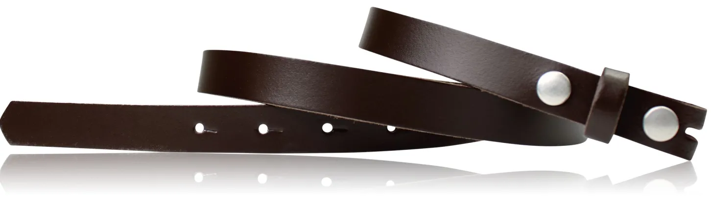 Wechselgürtel 2,5 cm, Gürtel ohne Gürtelschnalle, Gürtel mit Druckknopf